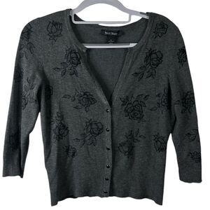 White House Black Market Floral Cardigan.         Size: S